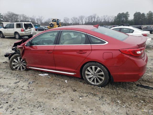 5NPE34AF1HH466316 - 2017 HYUNDAI SONATA SPORT RED photo 2