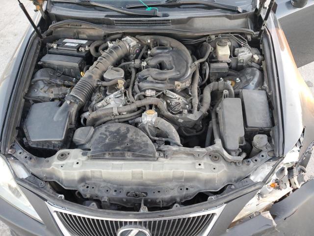 JTHBE262965006422 - 2006 LEXUS IS 350 GRAY photo 11