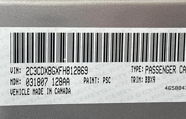 2C3CDXBGXFH812869 - 2015 DODGE CHARGER SE GRAY photo 10