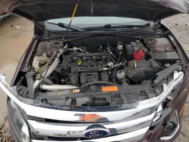 3FAHP0JA2CR309923 - 2012 FORD FUSION SEL BURGUNDY photo 11