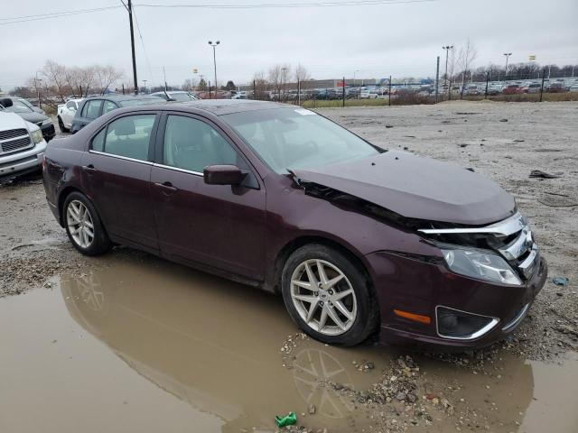 3FAHP0JA2CR309923 - 2012 FORD FUSION SEL BURGUNDY photo 4