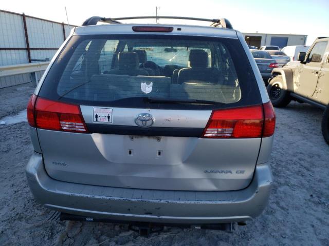 5TDZA23C44S080072 - 2004 TOYOTA SIENNA CE SILVER photo 6