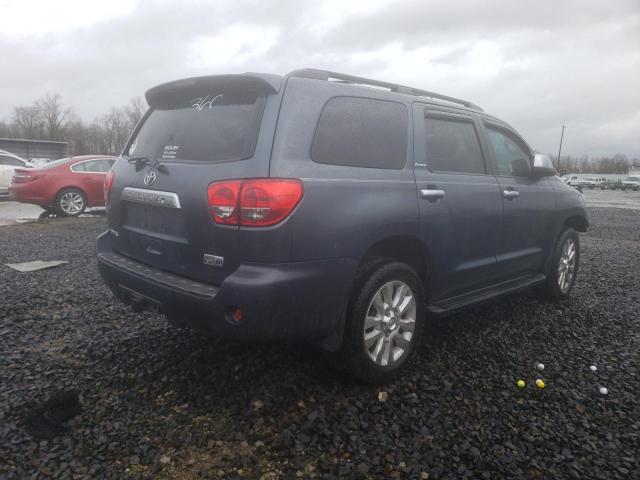 5TDBY67A78S020371 - 2008 TOYOTA SEQUOIA PLATINUM BLUE photo 3