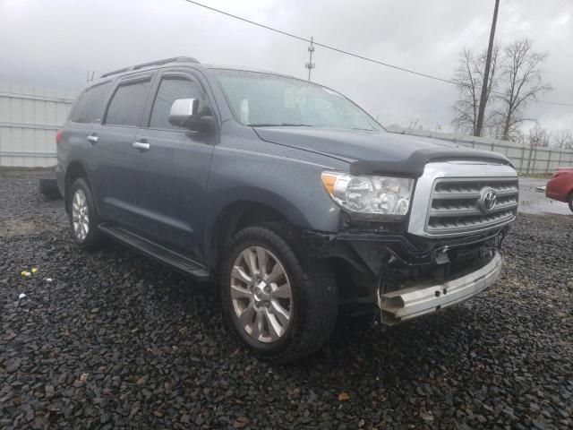 5TDBY67A78S020371 - 2008 TOYOTA SEQUOIA PLATINUM BLUE photo 4