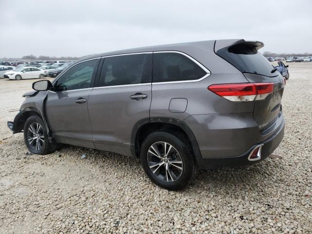 5TDZARFH8JS035874 - 2018 TOYOTA HIGHLANDER LE GRAY photo 2