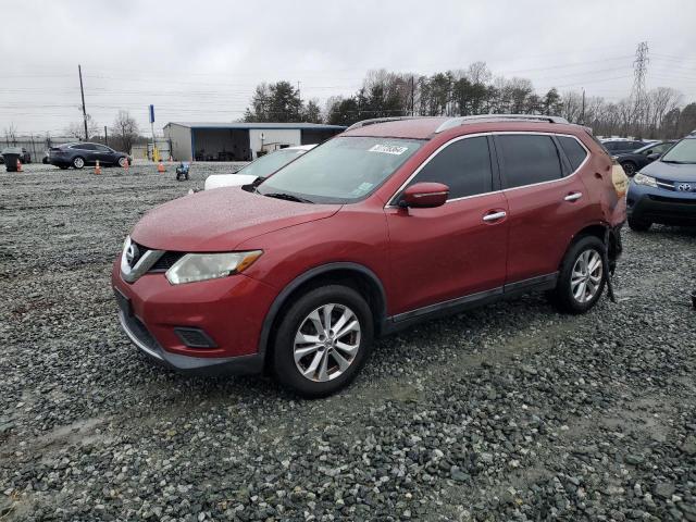 5N1AT2MV5EC865268 - 2014 NISSAN ROGUE S BURGUNDY photo 1