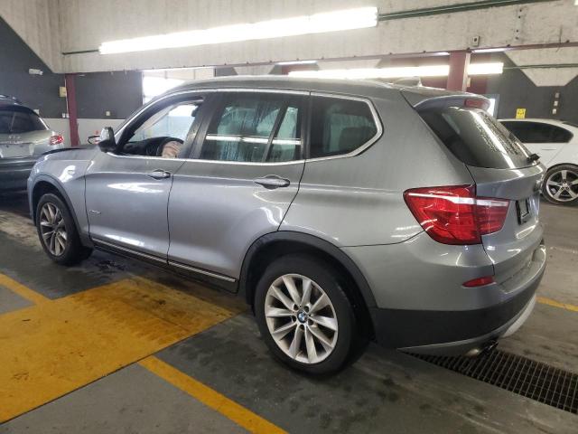 5UXWX9C50D0A23903 - 2013 BMW X3 XDRIVE28I GRAY photo 2