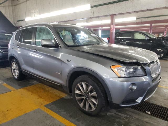 5UXWX9C50D0A23903 - 2013 BMW X3 XDRIVE28I GRAY photo 4