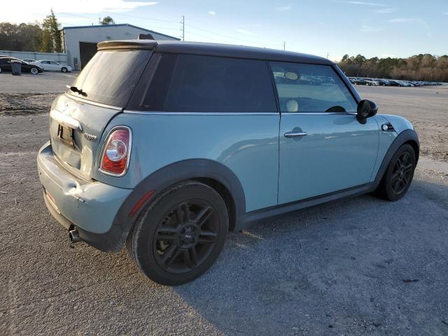 WMWSU3C57DT690482 - 2013 MINI COOPER TURQUOISE photo 3