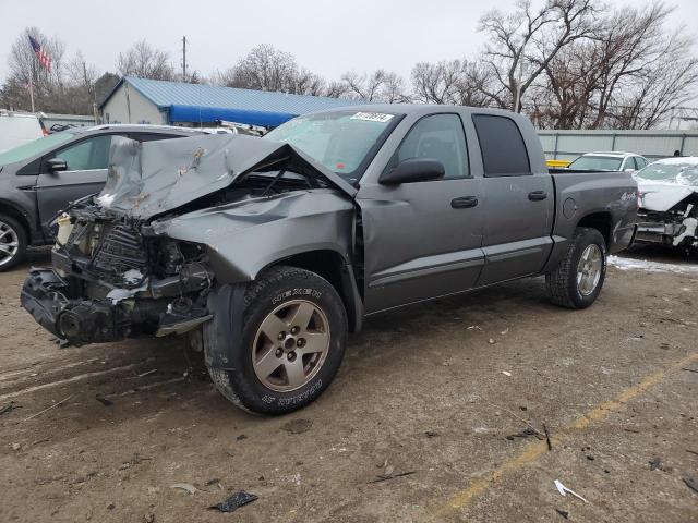 1D7HW48K76S624458 - 2006 DODGE DAKOTA QUAD SLT GRAY photo 1