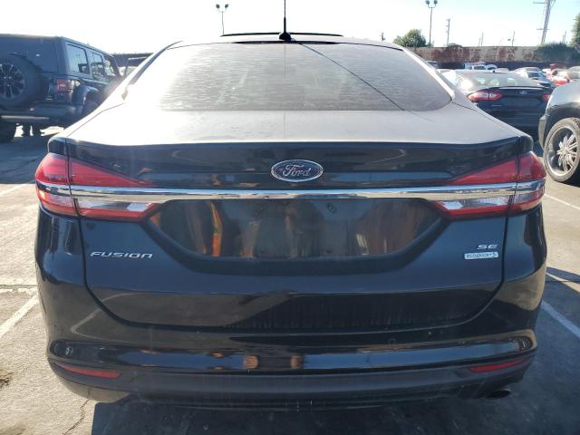 3FA6P0HD9JR192684 - 2018 FORD FUSION SE BLACK photo 6