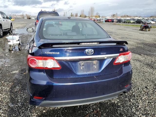 2T1BU4EEXCC820394 - 2012 TOYOTA COROLLA BASE BLUE photo 6