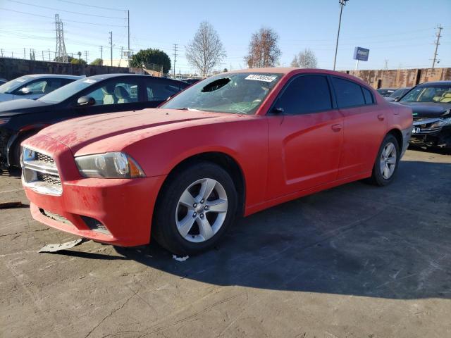 2C3CDXBG0EH370652 - 2014 DODGE CHARGER SE RED photo 1