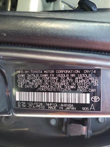 JTDKDTB31E1572475 - 2014 TOYOTA PRIUS C GRAY photo 12