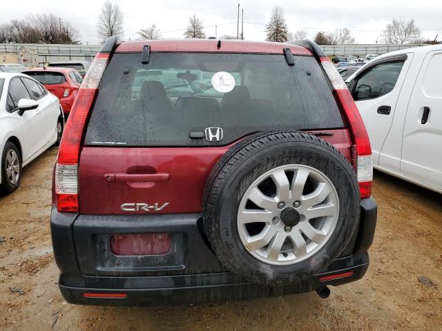 JHLRD78875C056461 - 2005 HONDA CR-V EX RED photo 6