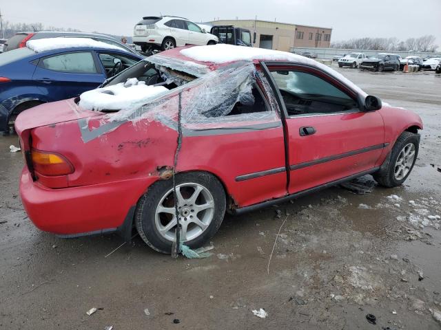 2HGEJ2123SH538920 - 1995 HONDA CIVIC DX RED photo 3