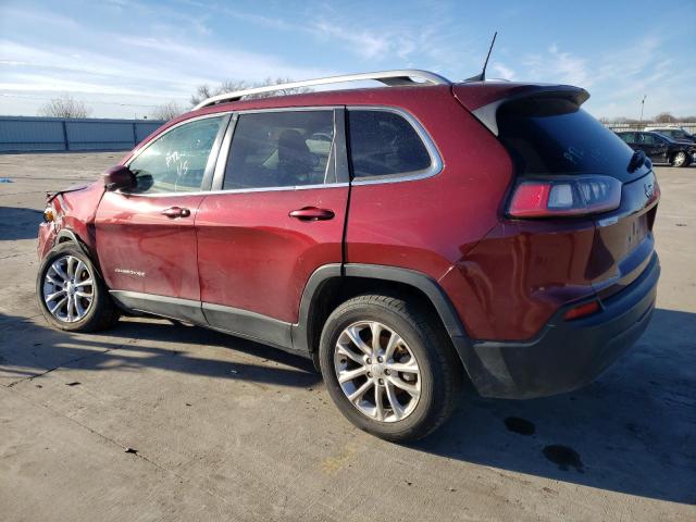 1C4PJLCB0KD221412 - 2019 JEEP CHEROKEE LATITUDE MAROON photo 2