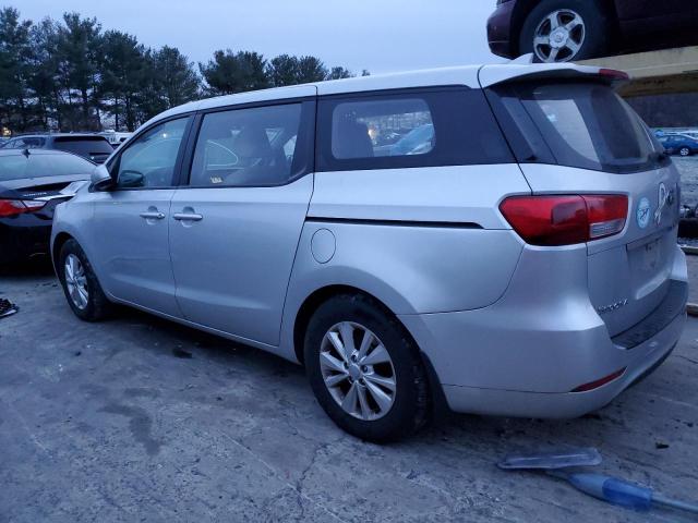 KNDMA5C10G6150343 - 2016 KIA SEDONA L SILVER photo 2