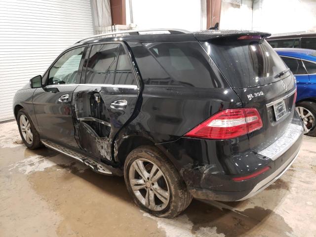 4JGDA5HB7FA523175 - 2015 MERCEDES-BENZ ML 350 4MATIC BLACK photo 2