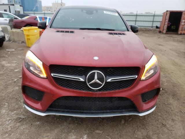 4JGED6EB1GA016859 - 2016 MERCEDES-BENZ GLE COUPE 450 4MATIC RED photo 5