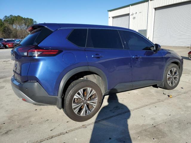 5N1AT3BA1MC743138 - 2021 NISSAN ROGUE SV BLUE photo 3