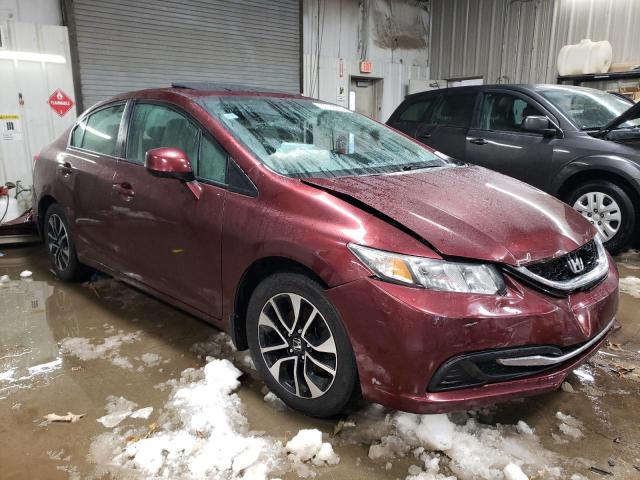 19XFB2F87DE044040 - 2013 HONDA CIVIC EX BURGUNDY photo 4