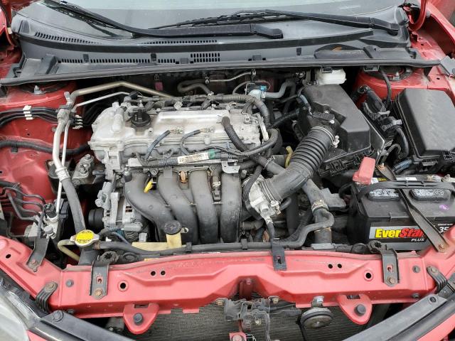 2T1BURHE7HC756539 - 2017 TOYOTA COROLLA L RED photo 11