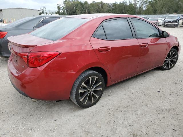 2T1BURHE7HC756539 - 2017 TOYOTA COROLLA L RED photo 3