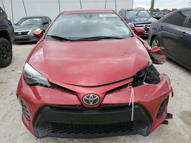 2T1BURHE7HC756539 - 2017 TOYOTA COROLLA L RED photo 5