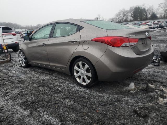 5NPDH4AE3DH202075 - 2013 HYUNDAI ELANTRA GLS GRAY photo 2