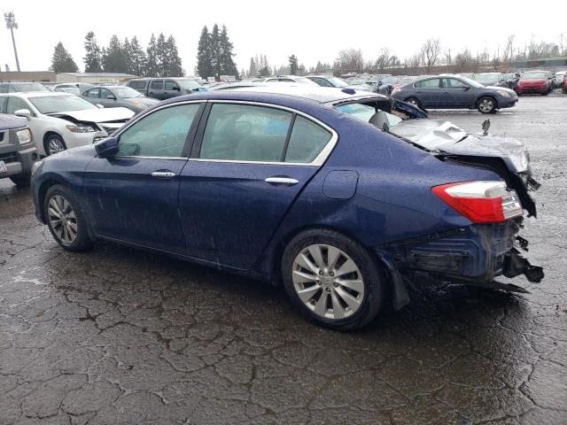 1HGCR2F89DA045564 - 2013 HONDA ACCORD EXL BLUE photo 2