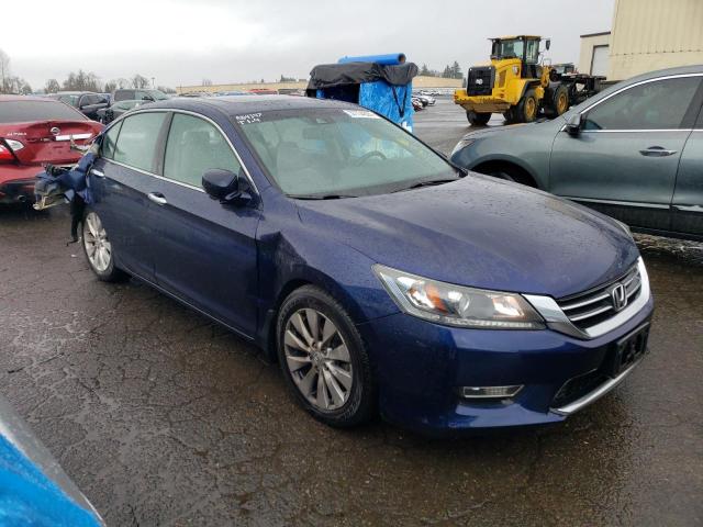 1HGCR2F89DA045564 - 2013 HONDA ACCORD EXL BLUE photo 4