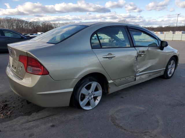 1HGFA16868L105874 - 2008 HONDA CIVIC EX GOLD photo 3