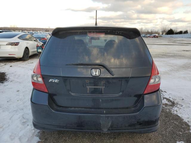 JHMGD38657S817846 - 2007 HONDA FIT S BLACK photo 6