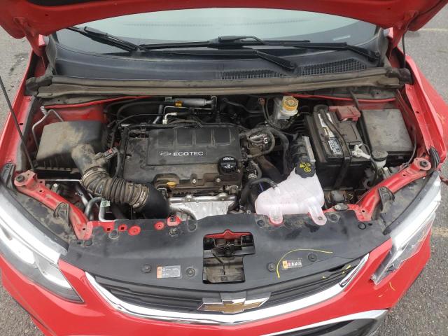 1G1JG6SB2L4126108 - 2020 CHEVROLET SONIC RED photo 11