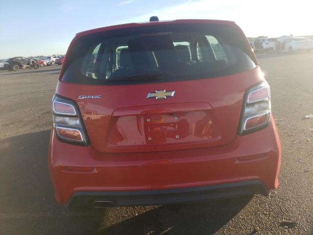 1G1JG6SB2L4126108 - 2020 CHEVROLET SONIC RED photo 6