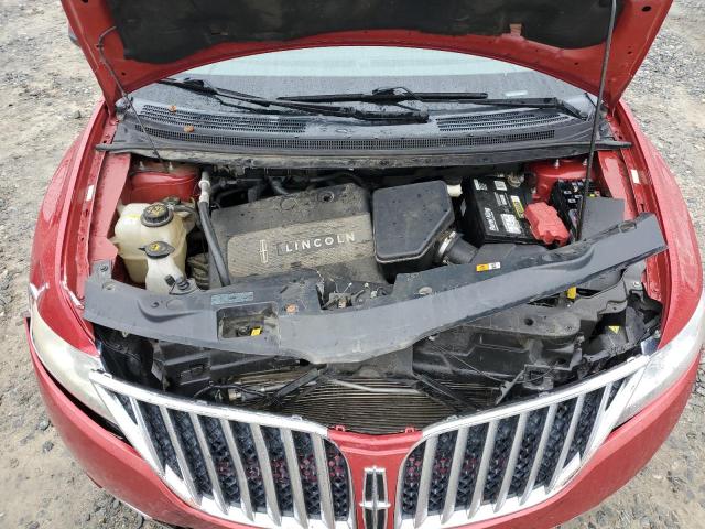 2LMDJ6JK1BBJ24118 - 2011 LINCOLN MKX RED photo 11