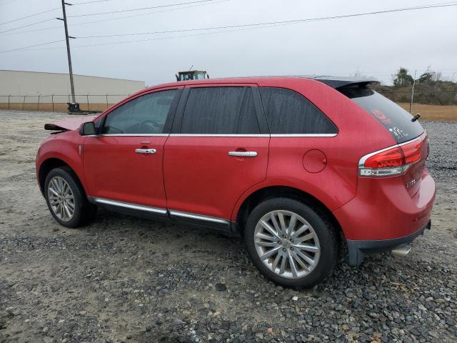 2LMDJ6JK1BBJ24118 - 2011 LINCOLN MKX RED photo 2