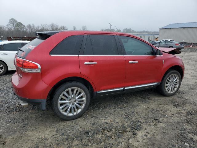 2LMDJ6JK1BBJ24118 - 2011 LINCOLN MKX RED photo 3