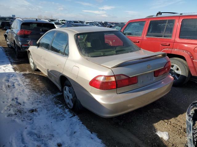 1HGCG1651YA004289 - 2000 HONDA ACCORD EX GOLD photo 2