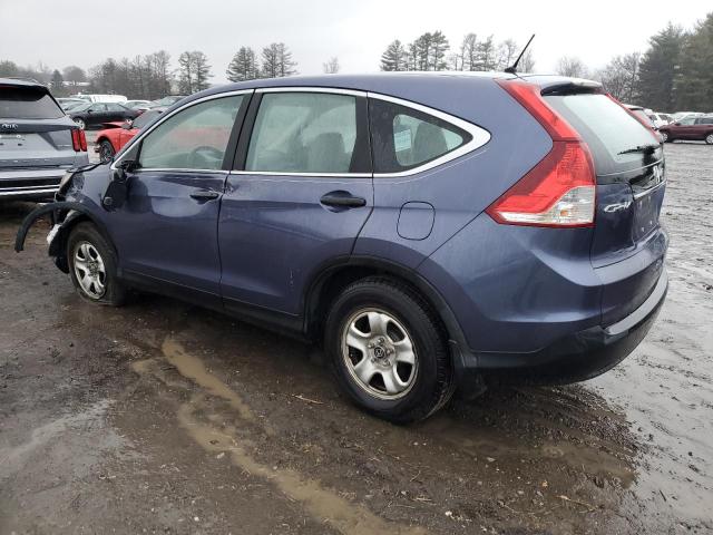 5J6RM4H31DL013064 - 2013 HONDA CR-V LX BLUE photo 2