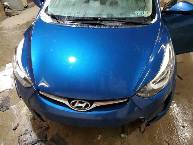 KMHDH4AE3FU453344 - 2015 HYUNDAI ELANTRA SE BLUE photo 11