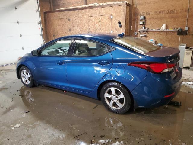 KMHDH4AE3FU453344 - 2015 HYUNDAI ELANTRA SE BLUE photo 2