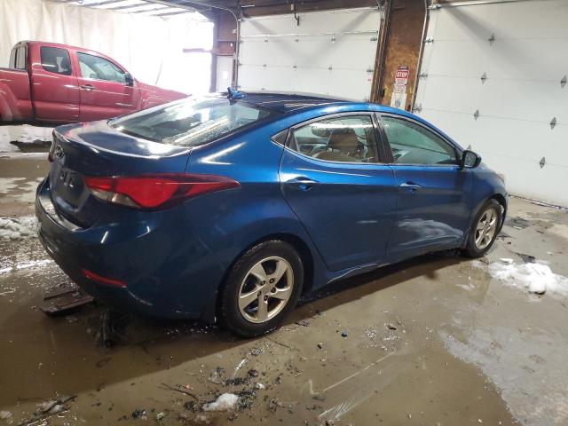 KMHDH4AE3FU453344 - 2015 HYUNDAI ELANTRA SE BLUE photo 3