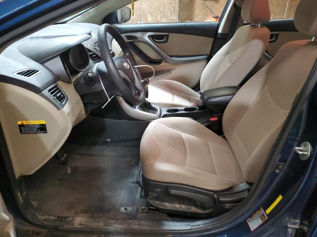 KMHDH4AE3FU453344 - 2015 HYUNDAI ELANTRA SE BLUE photo 7