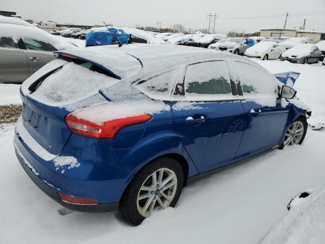 1FADP3K27JL270152 - 2018 FORD FOCUS SE BLUE photo 3