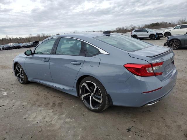 1HGCV3F26NA029272 - 2022 HONDA ACCORD HYBRID SPORT BLUE photo 2