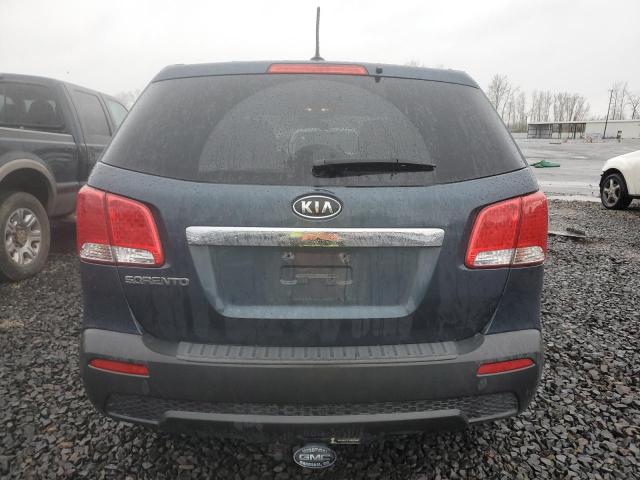 5XYKTCA19BG167432 - 2011 KIA SORENTO BASE BLUE photo 6