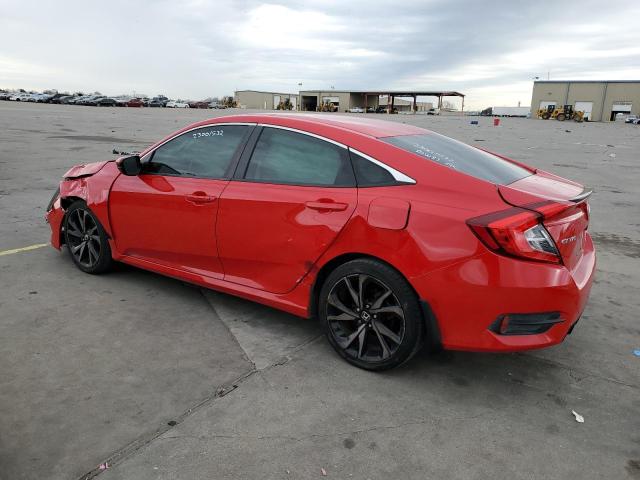 2HGFC2F85KH548604 - 2019 HONDA CIVIC SPORT Rojo foto 2