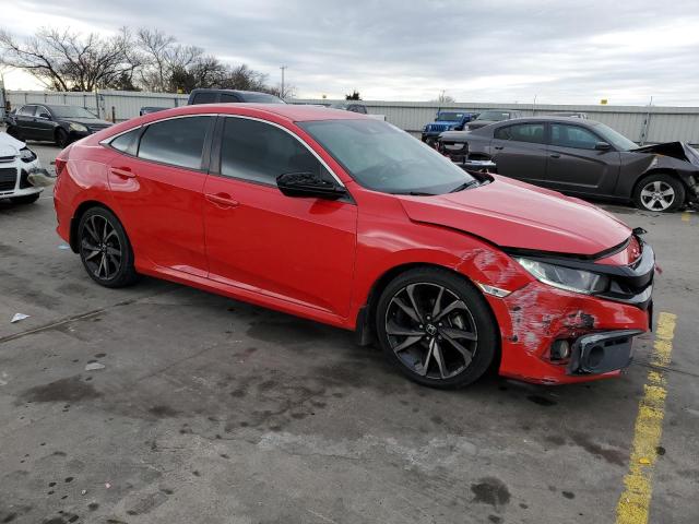 2HGFC2F85KH548604 - 2019 HONDA CIVIC SPORT Rojo foto 4